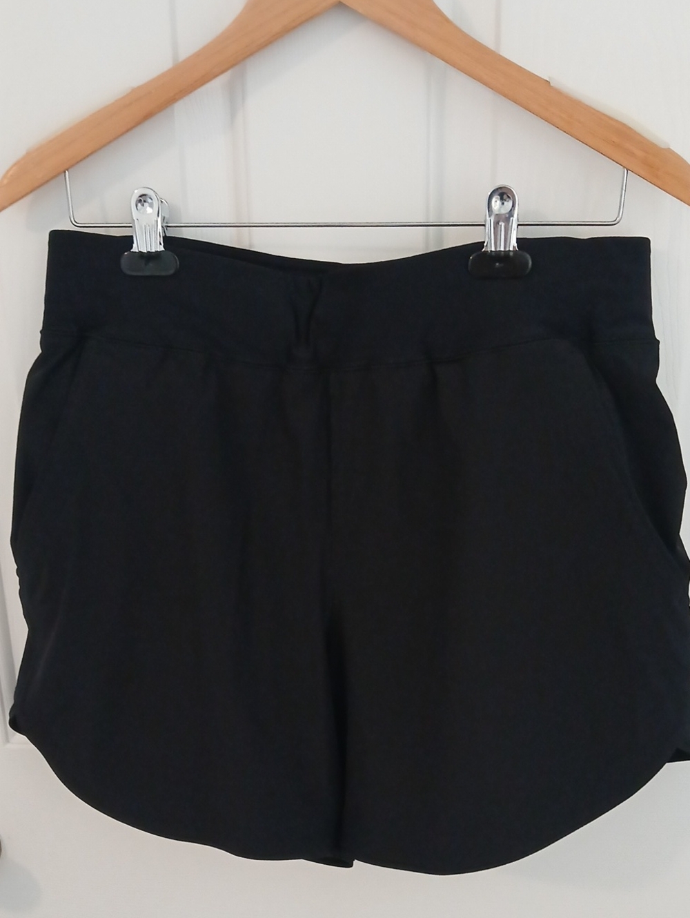 Lands' End Black Athletic Shorts, Size 12